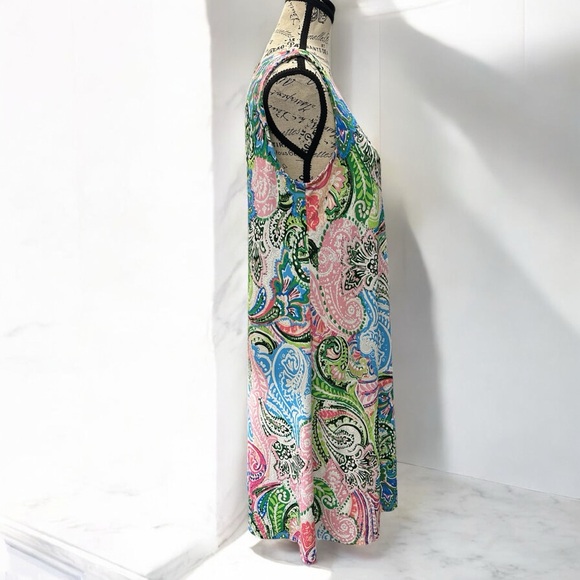 Ivy Lane Paisley Print Medium Sleeveless Dress - Picture 4 of 6